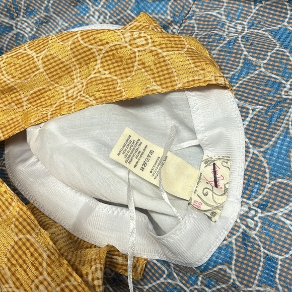 Free People Sun Hat New blue floral main image 4